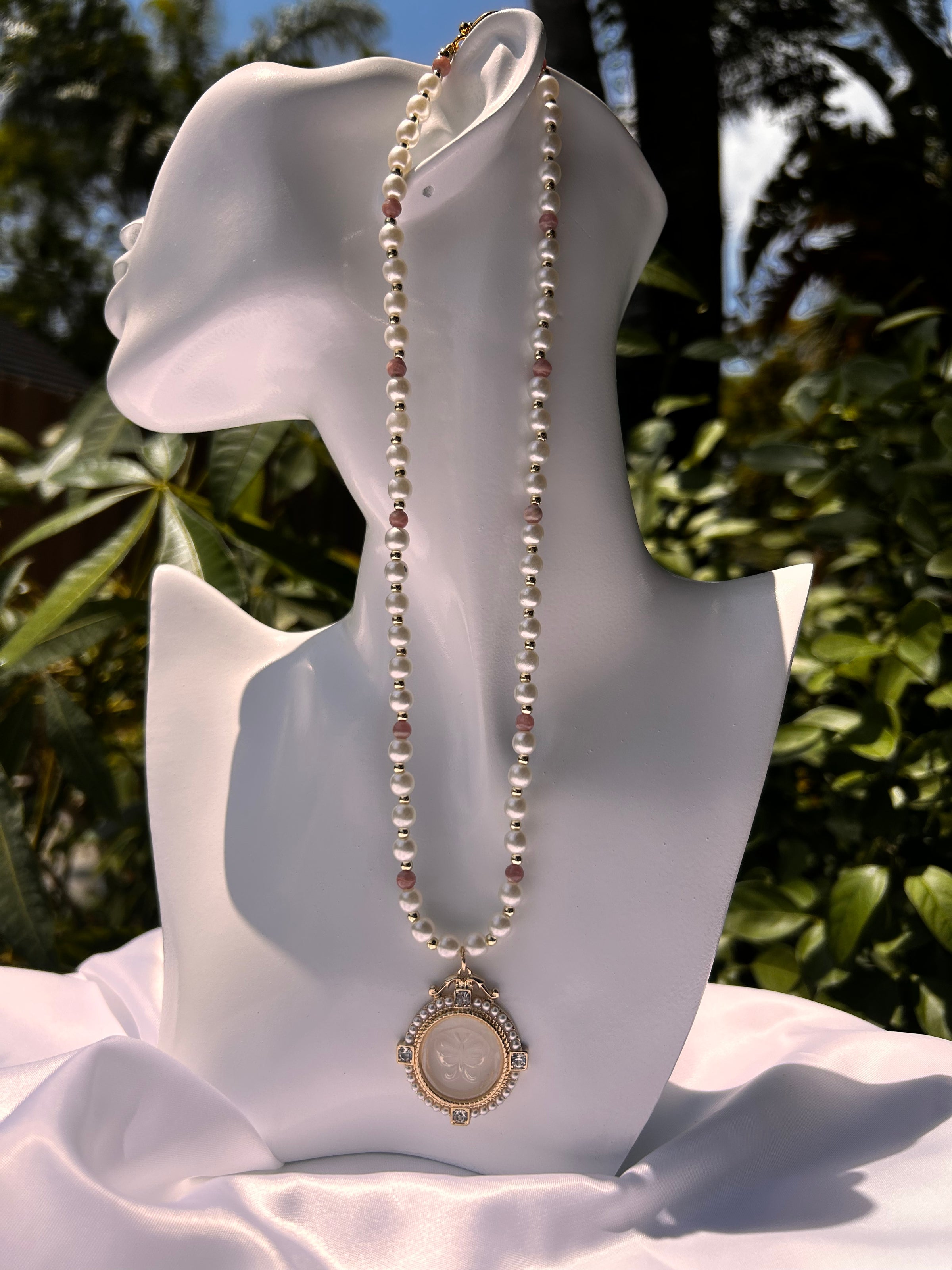 【hana】【片方のみ】agete♡garnet＊・゜charm Garnet Birthstone Charm - Bloom Jewelry